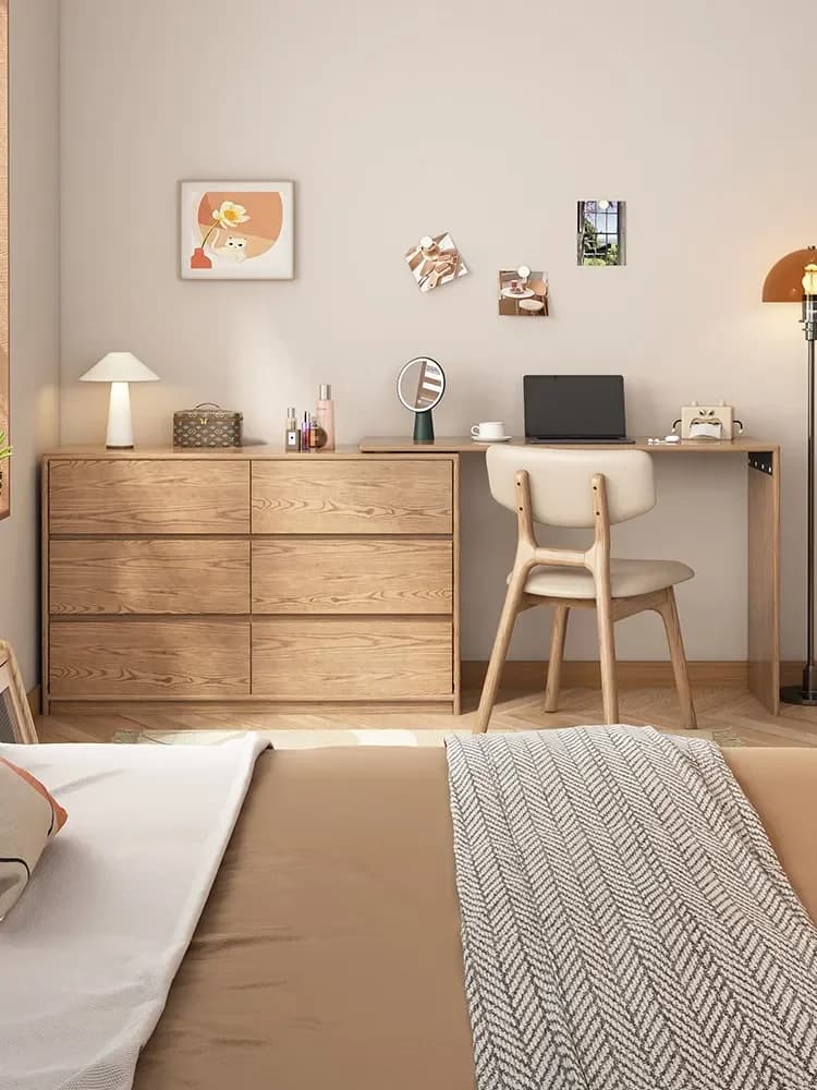 l23 Nordic solid wood home retractable small apartment bedroom integrated new storage locker