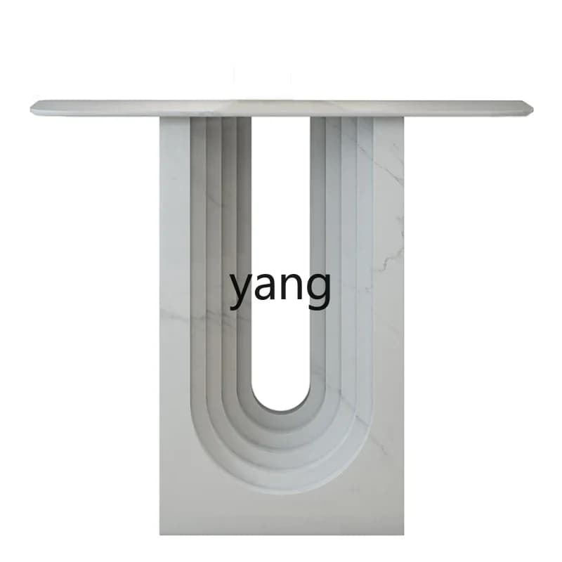 CX minimalist porch cabinet living room modern light luxury imitation marble wall decoration table