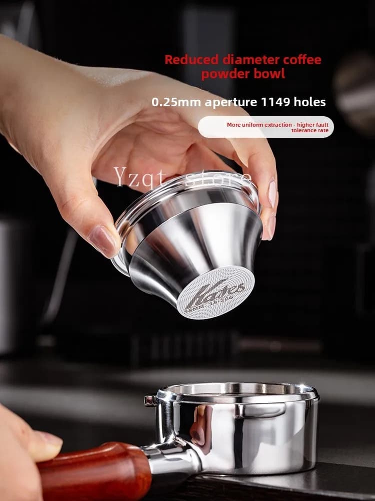 Coffee powder bowl Precision 58mm bottomless handle slow flow powder bowl Italian concentrated extraction variable diameter
