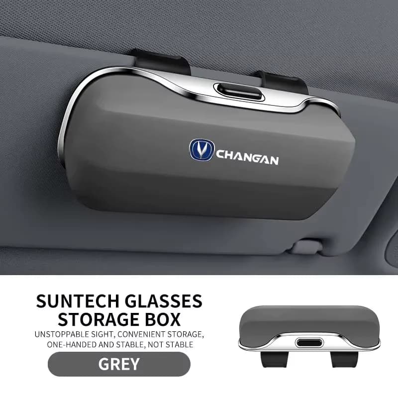 Glasses Storage Case Sunglasses Holder Visor Box For Changan CS75 PLUS CS55 PLUS UNI‑S Eado Plus CS35 PLUS Alsvin PLUS UNI‑V