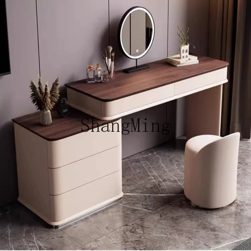 ZYY modern simple vanity table, chest cabinet integrated, small vanity table, solid wood vanity table