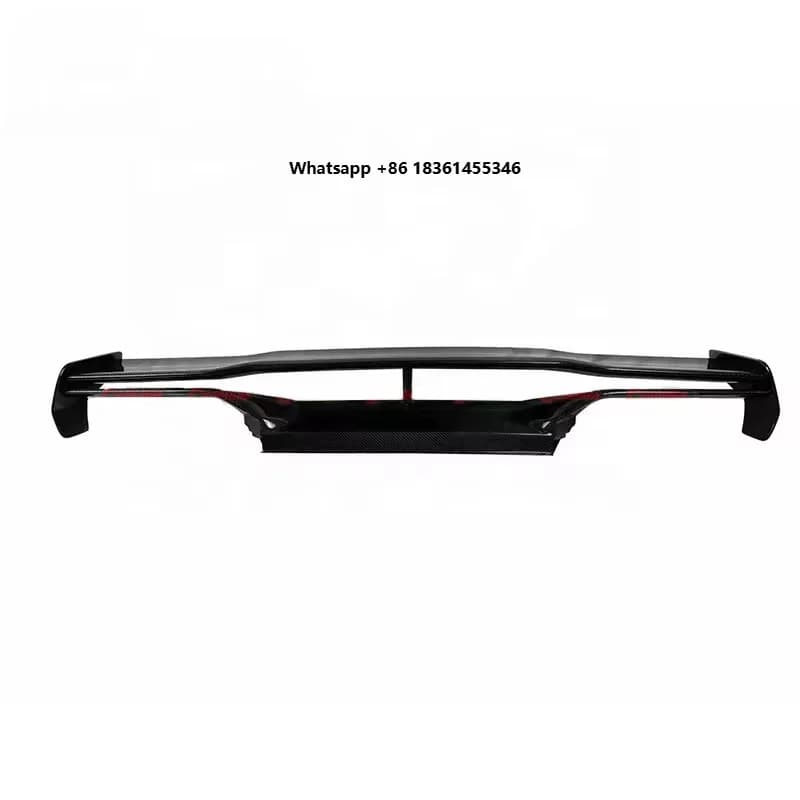 Black Carbon Fiber Racing Car Rear Trunk Wing Spoiler Sports & Entertainment Product XD-0804 with Packaging
