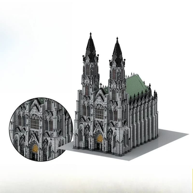 Cathedral street view series model small particle assembly building block puzzle