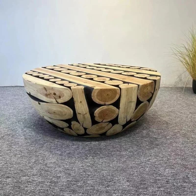Decoración de café de Arte té empalme de madera maciza, adornos redondos muebles café Hot sales