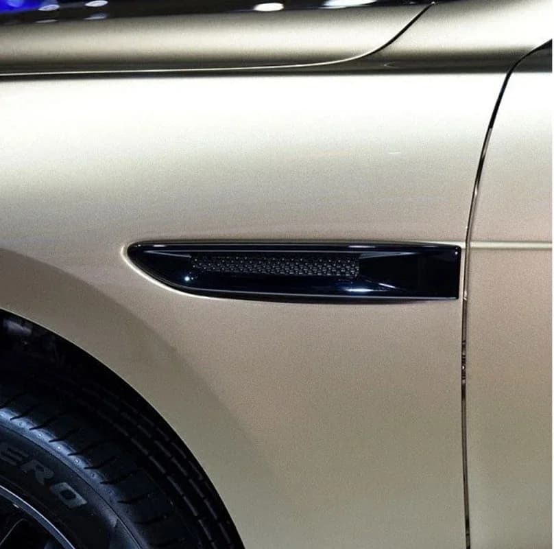 Car Side Fender Vent Trim Cover Fender Side Air Outlet ABS Car Styling for Jaguar XF XE F-PACE Car Exterior Accessories(NO Logo）
