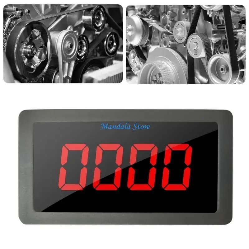 U2JC Digital LED Tachometer Speed Speed Meter with Hall Sensoring & NPN Proximity Switches Motor Speed Gauge 220V for Lathes