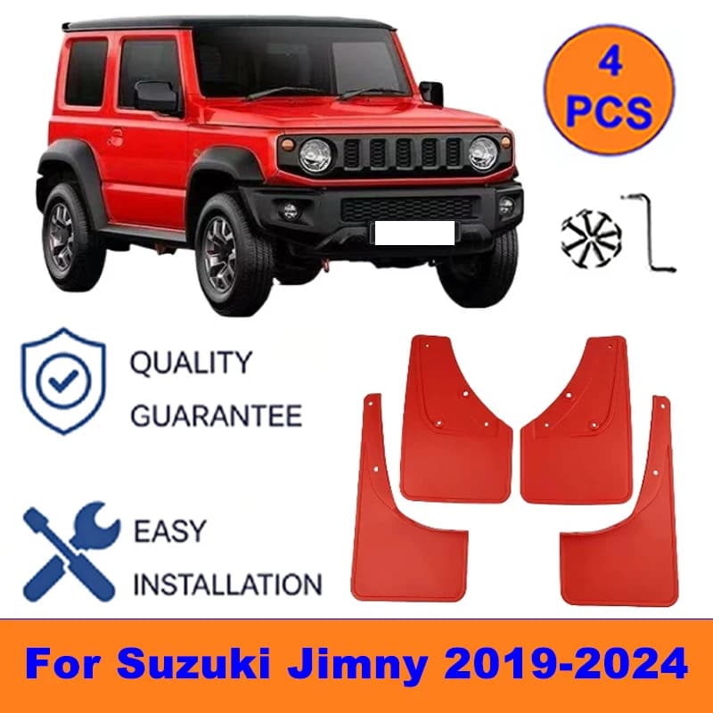 4Pcs Mud Flaps For Suzuki Jimny 2019-2024 - Splash Guards Front&Rear Wheel Fender Mudguards Car Exterior Protection Accessories