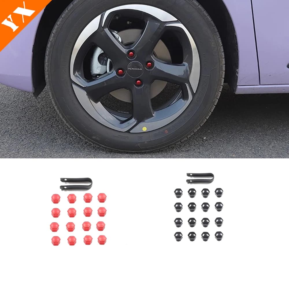 2025 2026 For dongfeng nammi 01 accessories Red, Black White Car Wheel Hub Cap,Car Wheel Hub Decoration,Car Wheel Hub Screw Cap