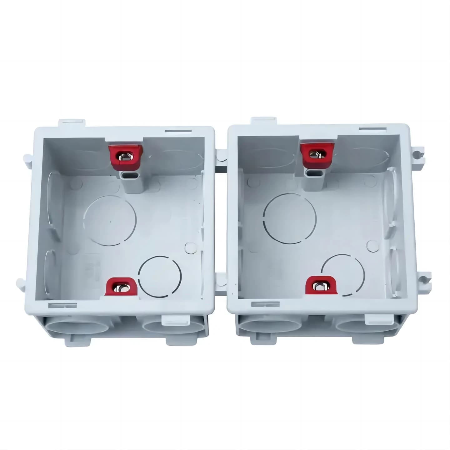 2pcs Factory Wholesale Electrical White / Grey / Custom Thin Box 86 Type One Gang Pvc Switch Box for Electrical Installation
