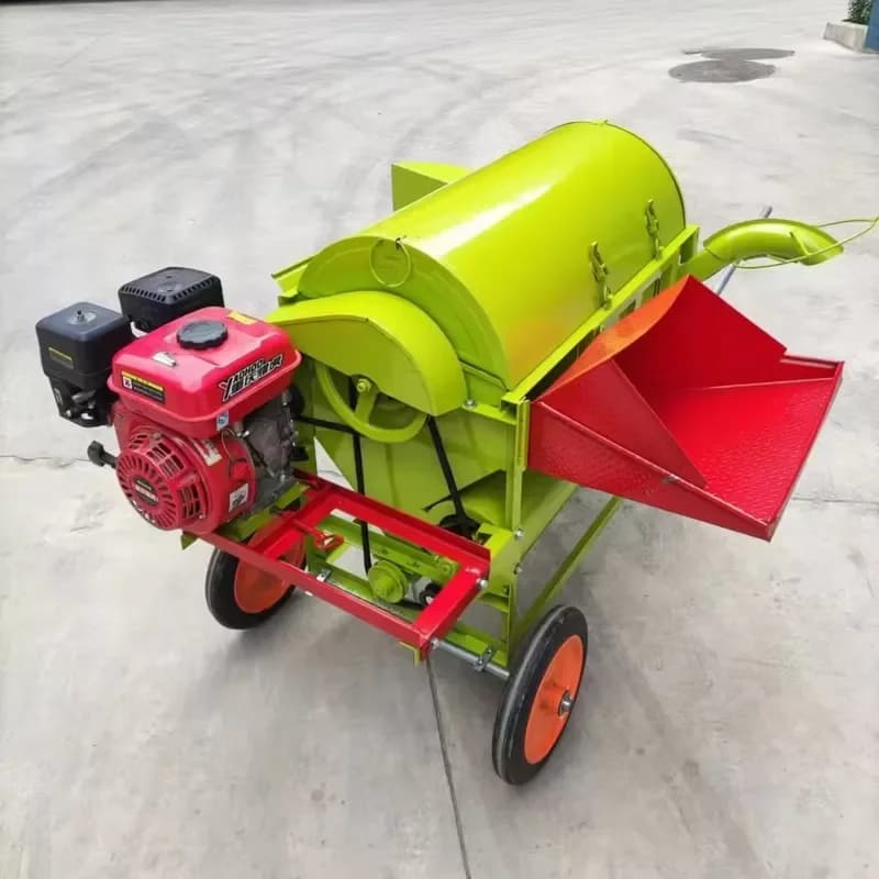 Engine Rice Thresher Sheller Threshing Peeling Mini Grain Paddy Shelling Machine Professional Agricultural Machinery