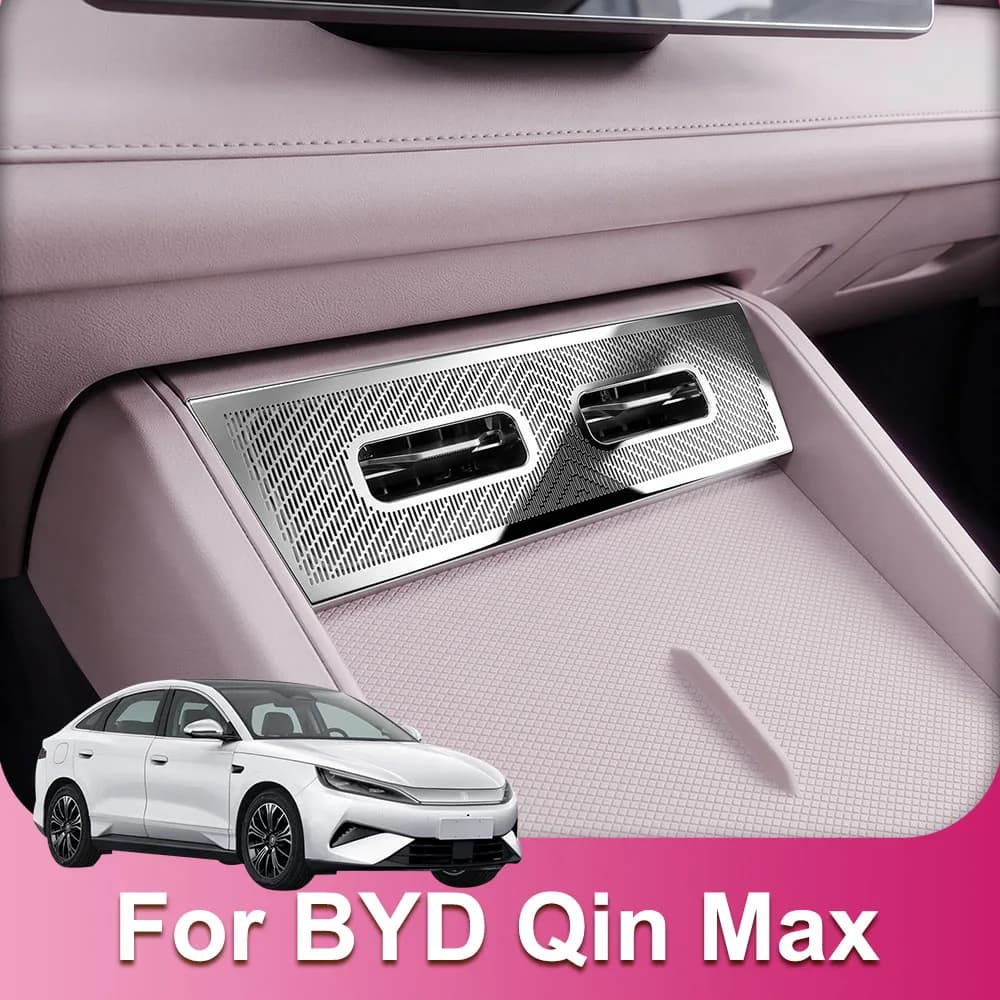 Central Control Air Outlet Anti Blocking Cover For BYD Qin Max EV DM-i 2026 2027 Metal Decorative Cover Automotive Supplies