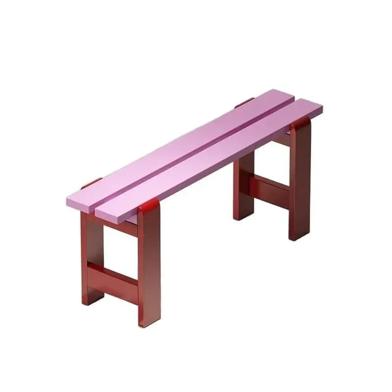 Household color shoe change stool porch dining chair bench bench Nordic style fashion dopamine double spell color