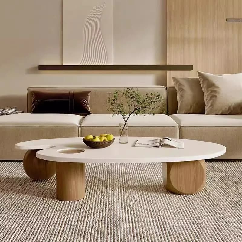 French Modern Coffee Tables Unique Design Living Room Trendy Coffee Tables High Quality Elegant Mesa Centro Furniture For Home
