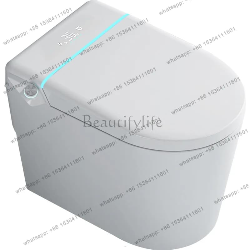Smart toilet automatic flip without water pressure limit instant siphon type