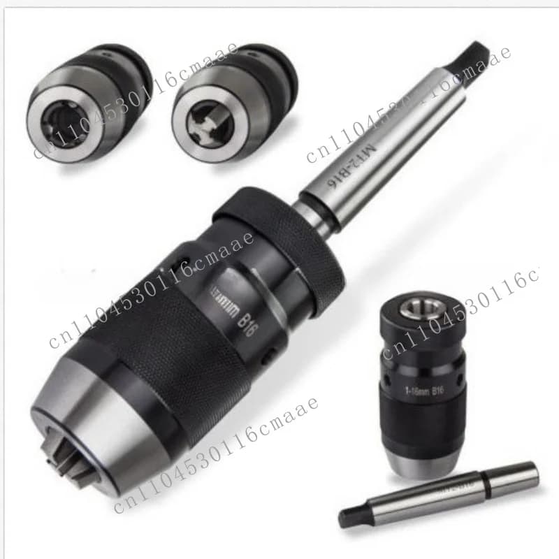 Integrated drill chuck with shank MT2-B16 + 1-16mm B16 self-tightening drill chuck Efficient