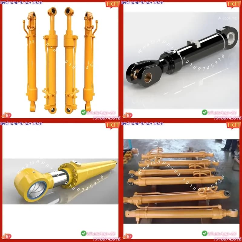 CE Certificate Excavator Accessory High Quality Part Excavator Bucket Cylinder for 22Ton Excavator Factory Product Direct