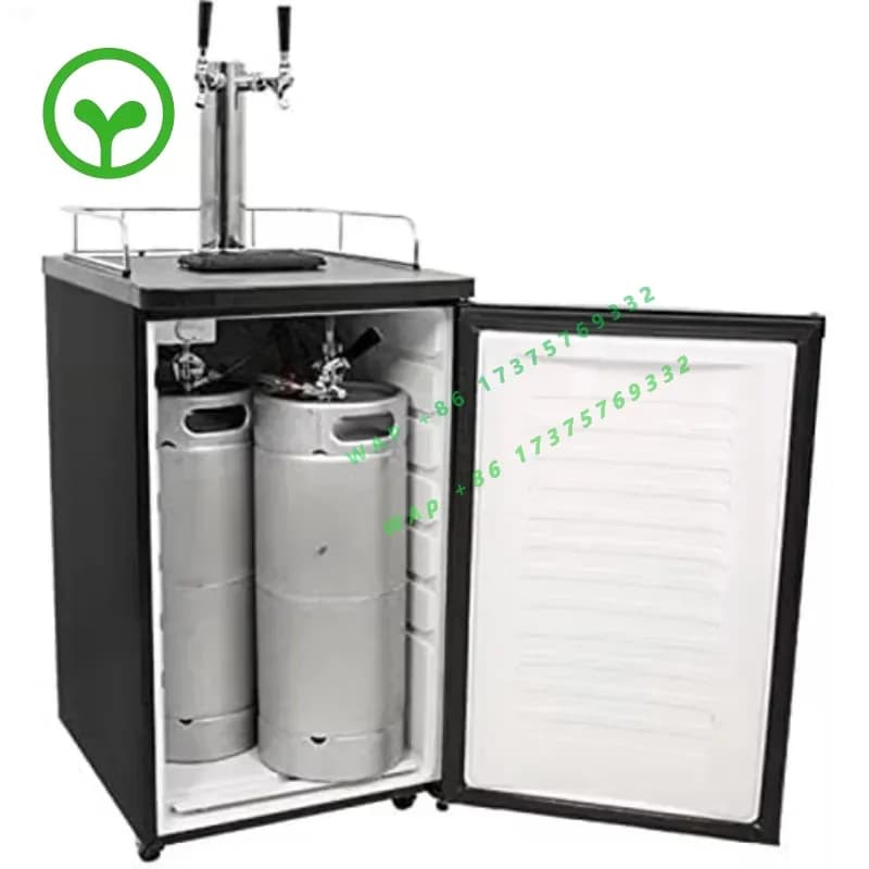 【specialized】Digital Display Double Taps China Beer Dispenser Kegerator Beer Cooler Keg