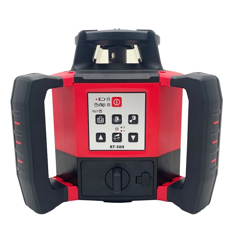 RT-50H Dual Slope Self-Leveling Rotating  Level Adjustable Speed Red Beam