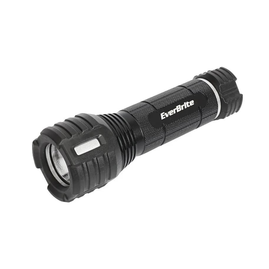 3AAA strong light flashlight aluminum alloy rubber flashlight waterproof long-distance night flight light