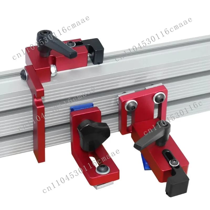 Woodworking aluminum alloy profile support pusher and chute support