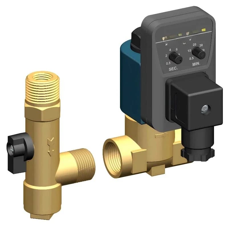 Spare parts Air compressor parts Brass electronic automatic drain valves for air compressors and air storage tanks