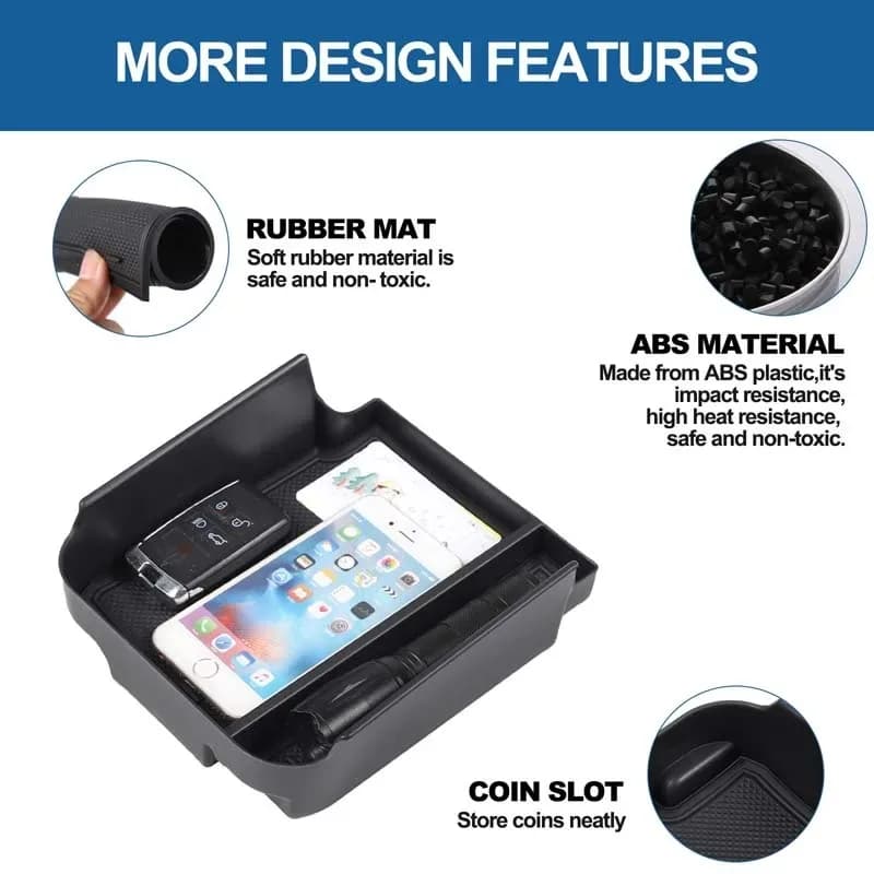 For 03-06 Nissan 350Z ABS Black Car Center Console Armrest Box Storage Box Car Storage Box Accessories Interior Car Accessories