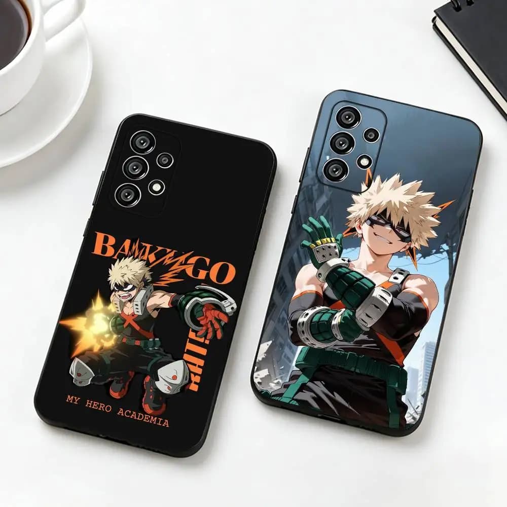My H-Hero Katsuki Bakugo  Phone Case For Samsung S25,S24,S21,S22,S23,S30,Ultra,S20,Plus,Fe,Lite,Note,10,Black Cover
