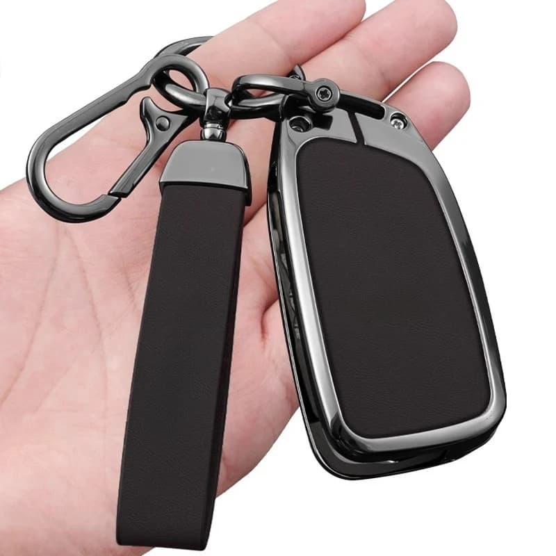 For VinFast & Brilliance V3/V6/V7/H330 Key Fob Cover + Keychain Set – Metal & Leather Luxury Key Protector