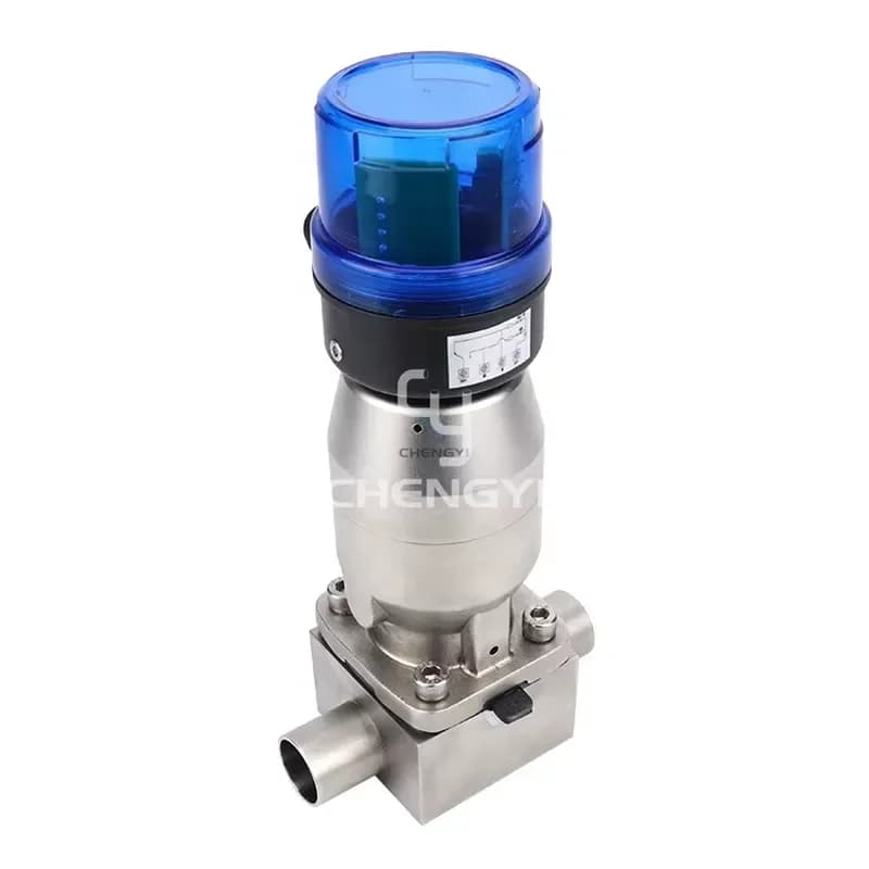 Biological Pharmaceutical Hygienic Food Grade Sanitary Stainless Steel Ss316L Membrane Pneumatic Straight Diaphragm Valve