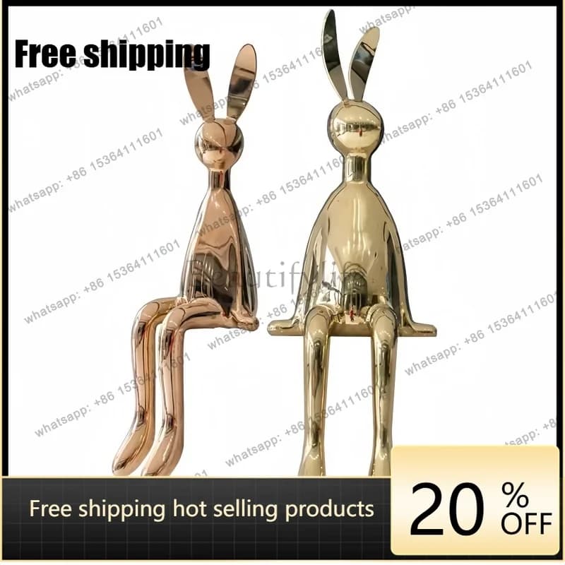 Stainless steel metal indoor pebble decoration Living room corridor hotel shop indoor sculpture artwork decoration