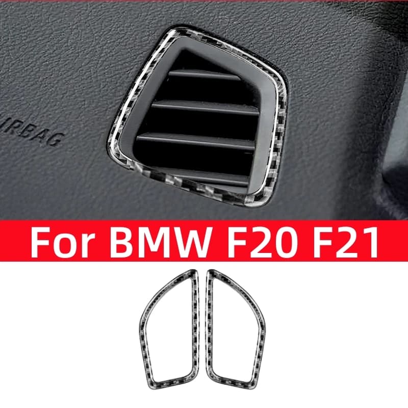 Carbon Fiber for BMW 1 Series F20 F21 2012-2018 Interior Accessories Car Air Conditioner Outlet Vent Cover Trim Stickers Frame