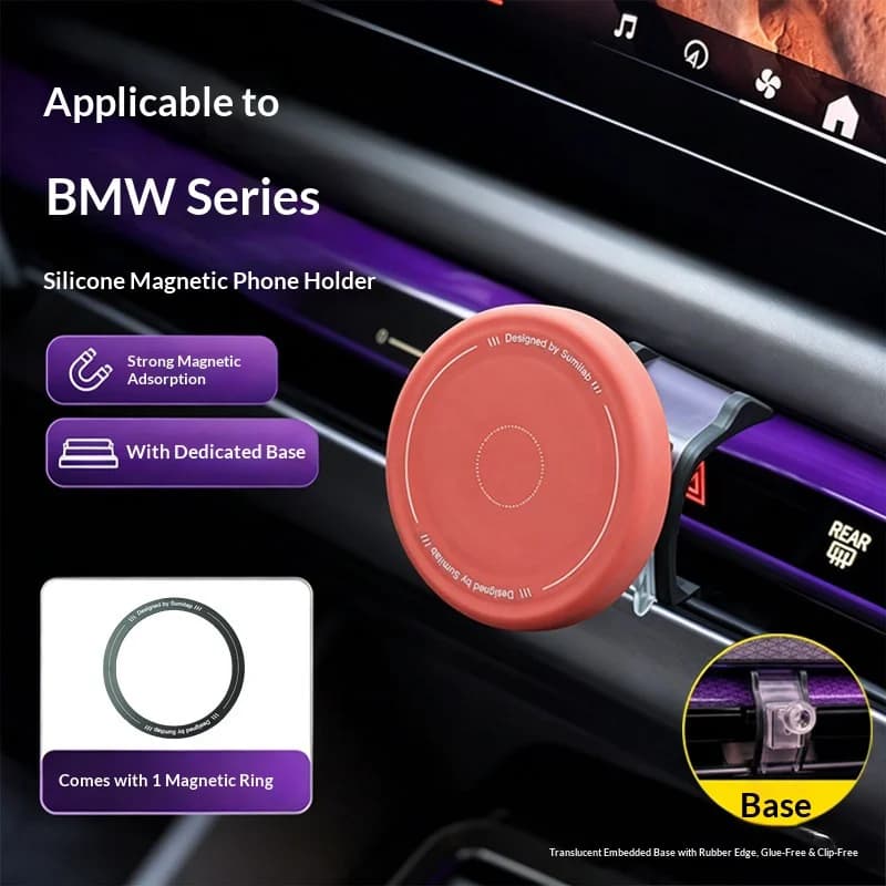 For BMW IX X3X5X6X7 2 3 4 5 7 8 series G20 G60 G70 G45 G05 G06 G07 G30 F44 Car-mounted bracket magnetic navigation accessories
