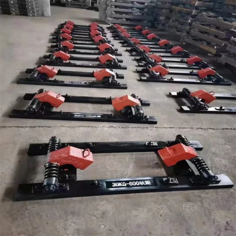 Mine turnout manual rail-holding car stopper, slope anti-sports car device