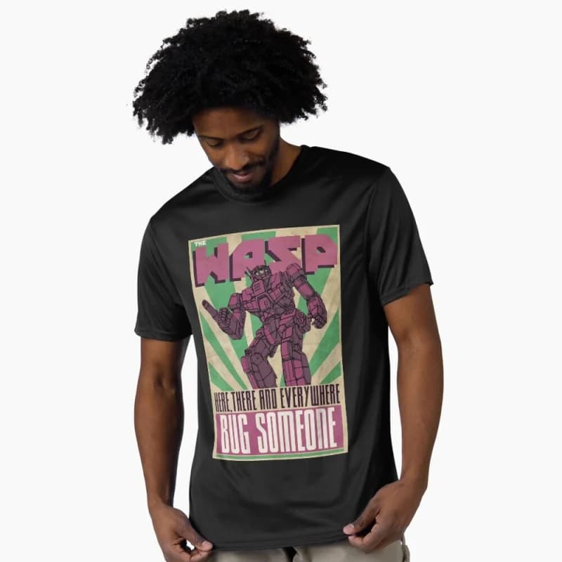 The Wasp Mechwarrior MWO Mech Combat RPG Gift t shirt for gamer Battletech Graphic clothes Short sleeve All size tops