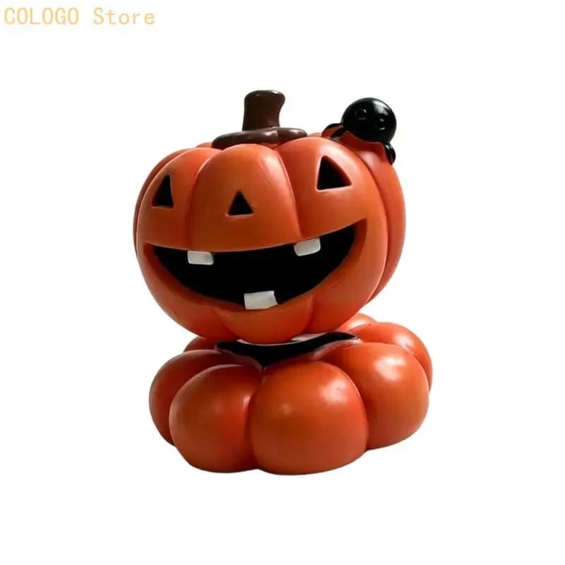 Halloween Collectible Skull Figurine with Rotating Base for Tabletop Display D0LD