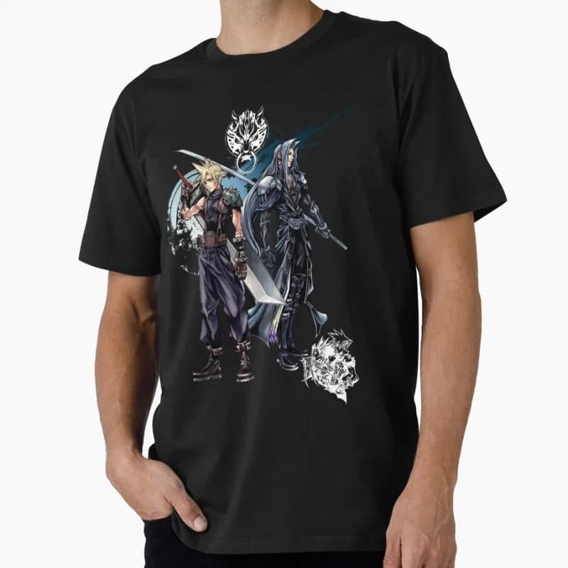 FFantasy 0513 Final Fantasy Game Gift T shirt for RPG gamer 100% cotton Short Sleeve Graphic Clothes All size tops S-6XL
