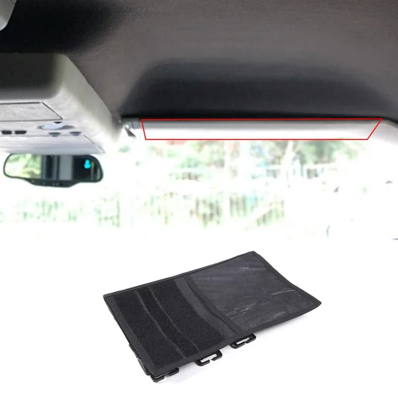 For 2003-2009 Hummer H2 black style car styling Car multi-function sun visor multi-port storage bag car interior accessories