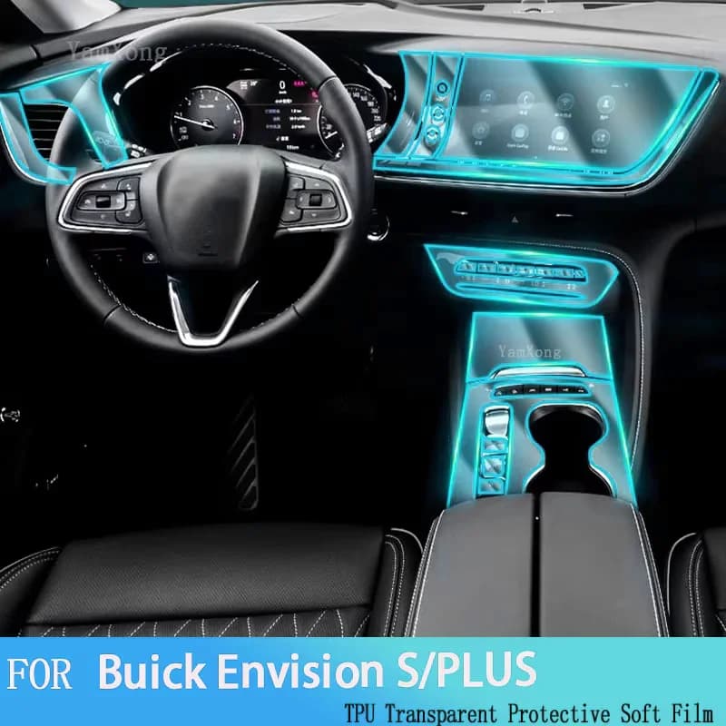 For Buick Envision S/PLUS(2020-2023) Car Interior Center Console Transparent TPU Protective Film Anti-scratch Sticker