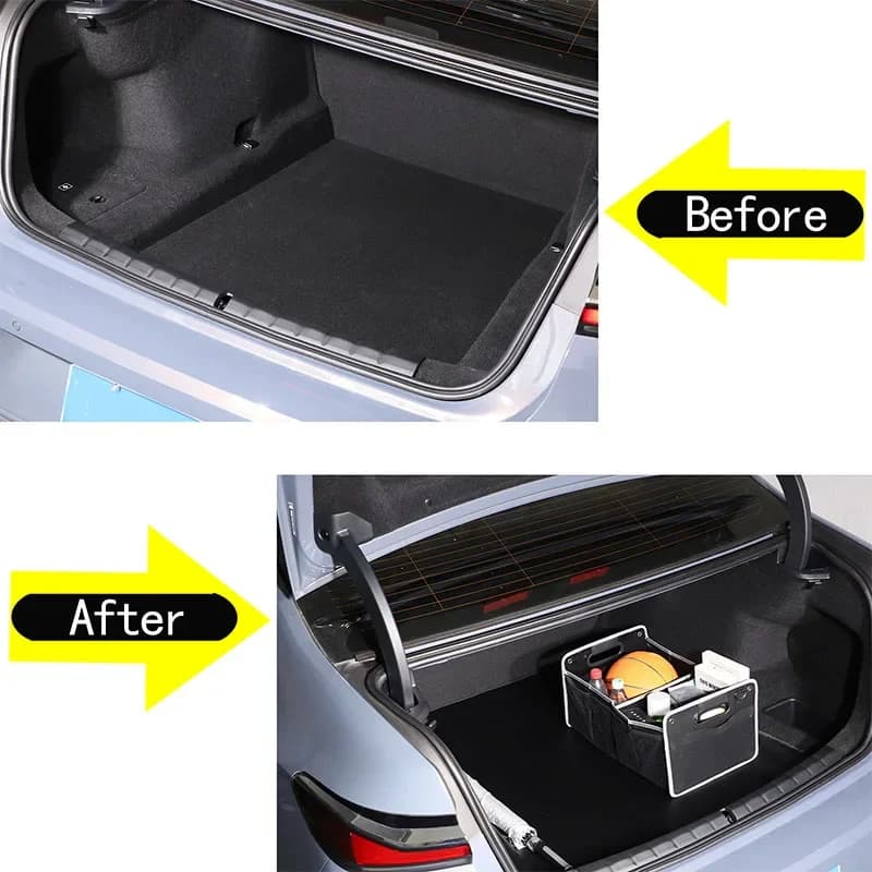 For BMW 7 Series G70 2023-2025 PVC Leather Black Car Trunk Floor Mats All Weather Pad Protection Carpet  Car Accessories