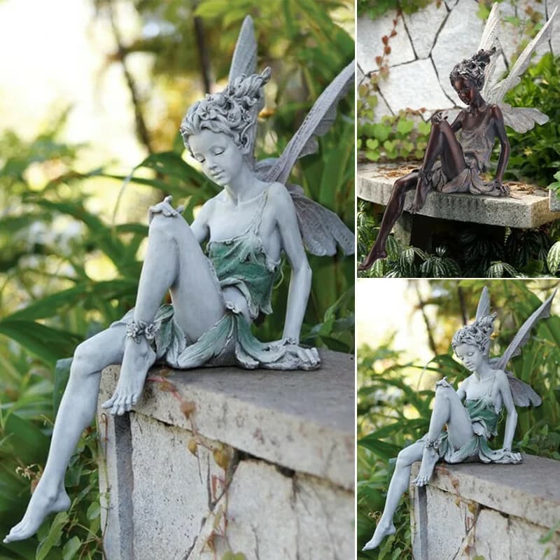 European Angel Ornaments for Living Room, Miniature Figures Sculpture, Creative Resin Crafts, Retro Home Decoration Accessories