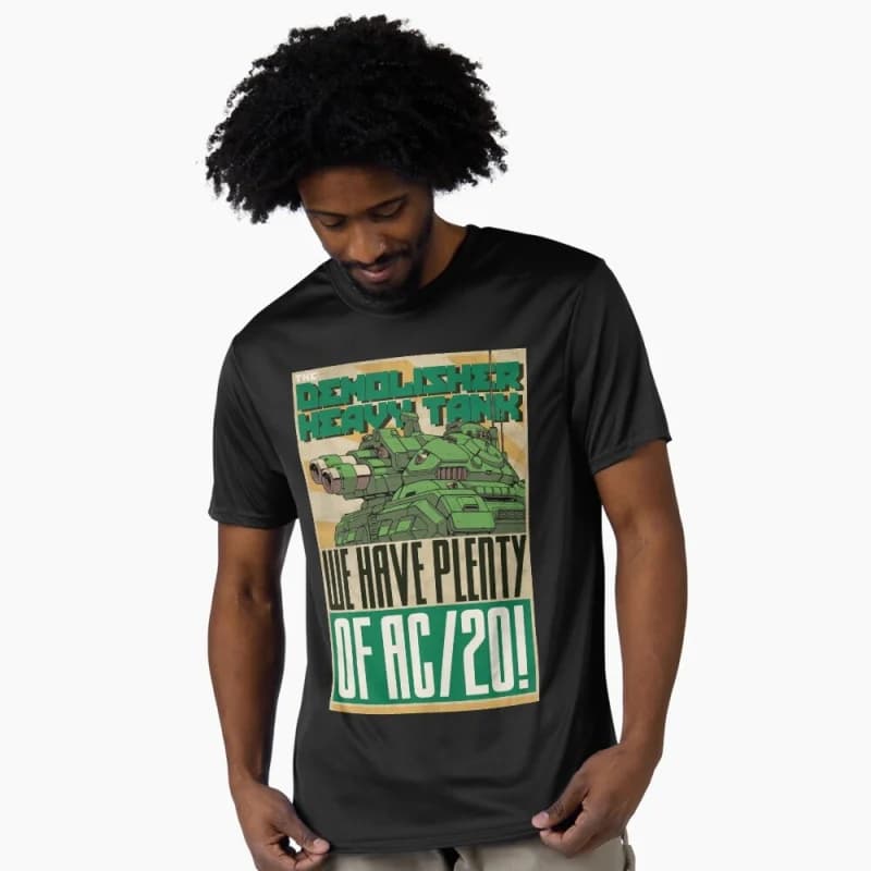 The Demolisher Mechwarrior MWO Mech Combat RPG Gift t shirt for gamer Battletech Graphic clothes Short sleeve All size tops