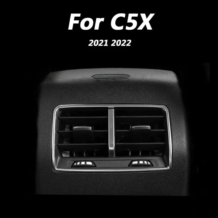 For Citroen C5X 2021 2022 Auto Interior Decoration Accessories Rear Exhaust Vent DIY Sequin Modification Patch