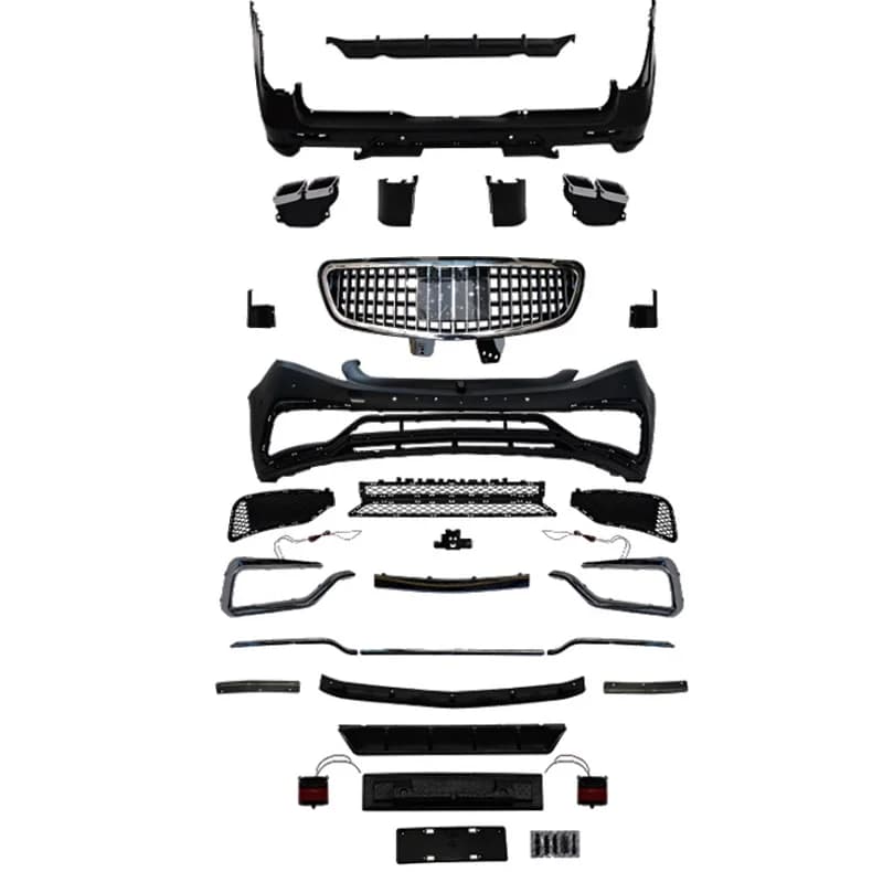Modification and Upgrade Exterior Kit  PP Bodykit for Front  Rear Bumper  Front Grill for Vito W447 Viano