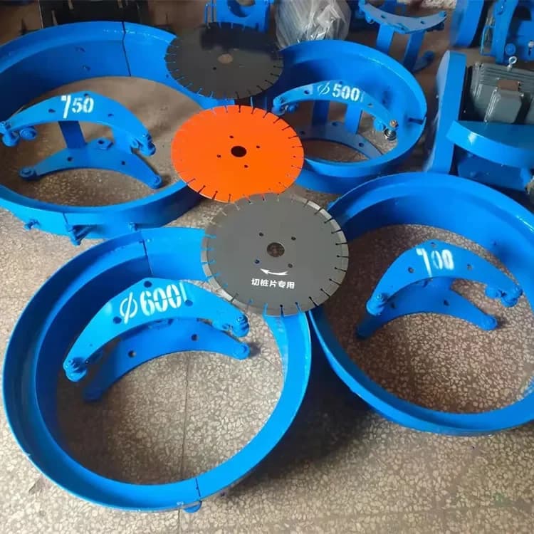 Supply various ring diameter clamp type pile cutter concrete pile head cutter