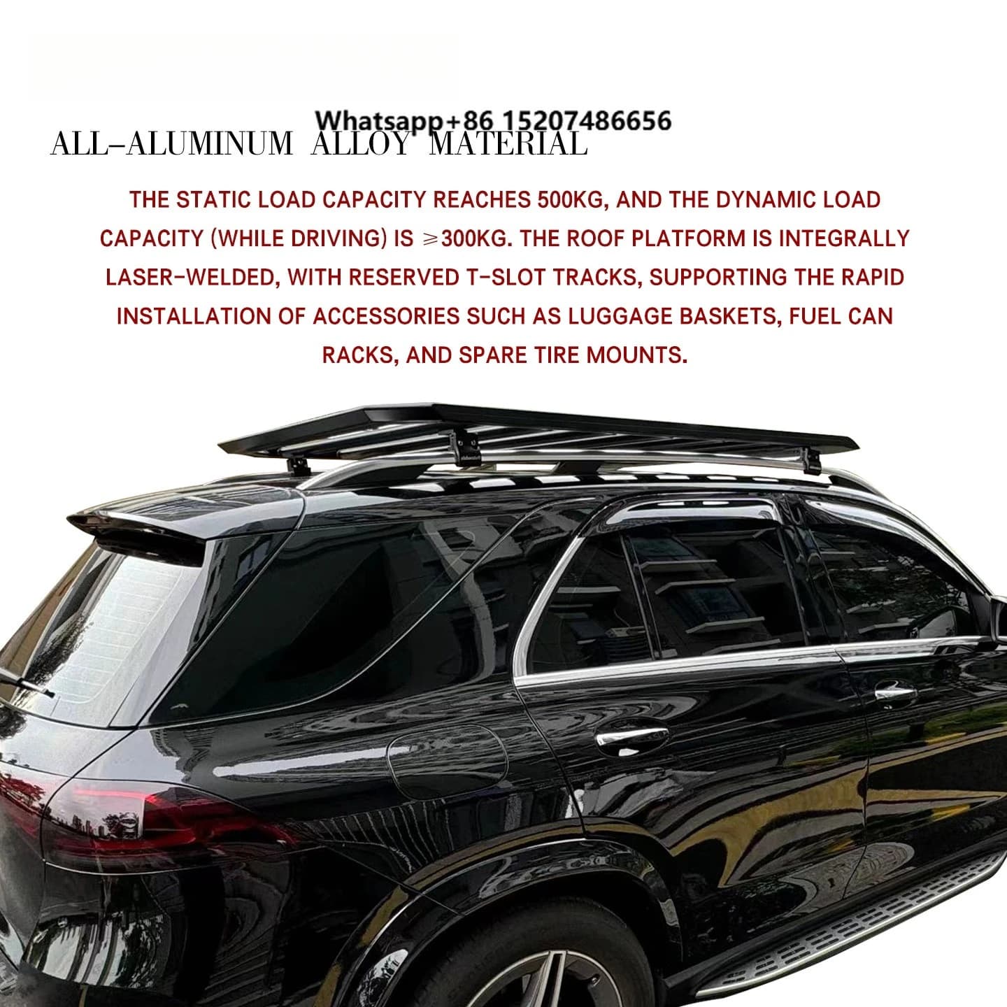 Car Roof Rack Aluminum Alloy Customizable No - Drill Installation Easy Installation Rust and Corrosion protection