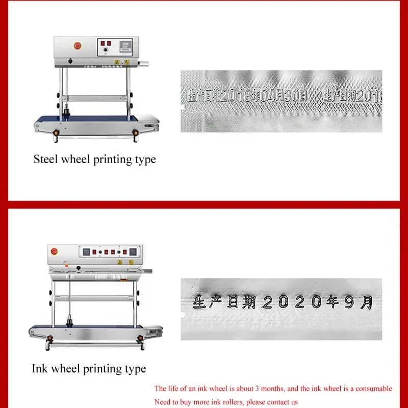 Commercial  Film Aluminum Foil Bag Continuous Sealing Machine Food Plastic Bag Tea Automatic Sealing Machine