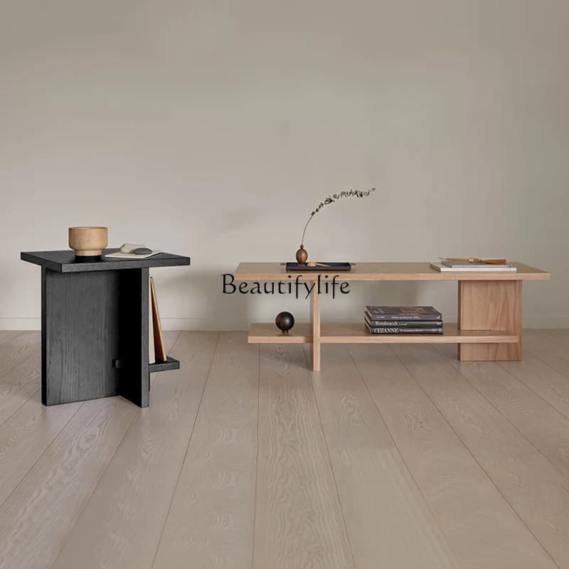 Solid wood coffee table/living room home wabi coffee low table