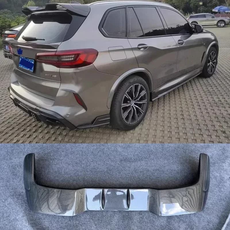 For BMW F95 X5M 2019 2020 2021 2022 2023 Real Carbon Fiber Paint Car Rear Wing Trunk Lip Roof Spoiler