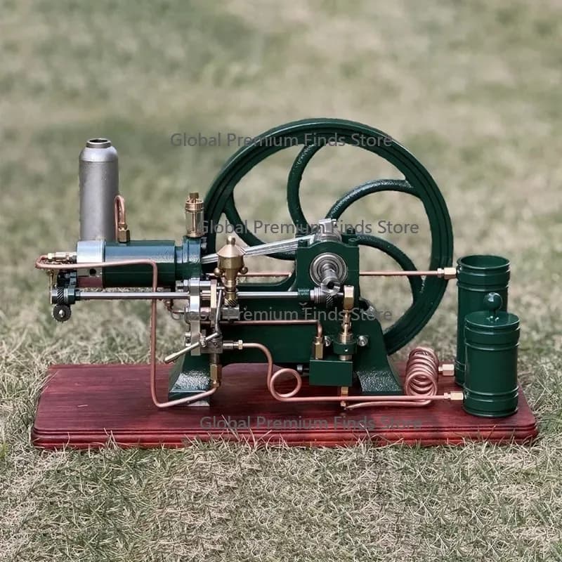 Horizontal Four-stroke  Engine Model Metal Single Cylinder Di-esel Engine Internal Combustion Science Experiment Toy Gift