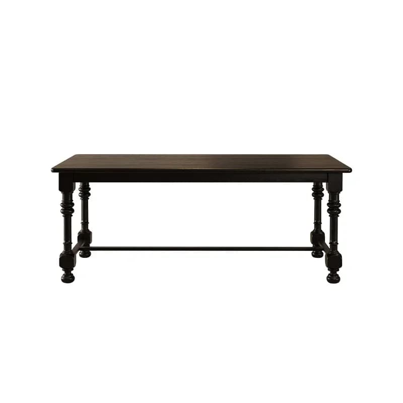 French retro solid wood dining table